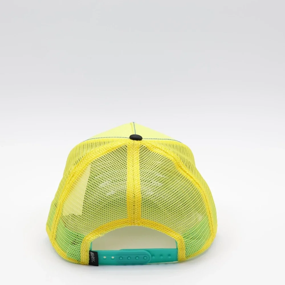 Goorin Bros Adjustable Breathable Doggy Trip Patch Trucker Hat Yellow One Size